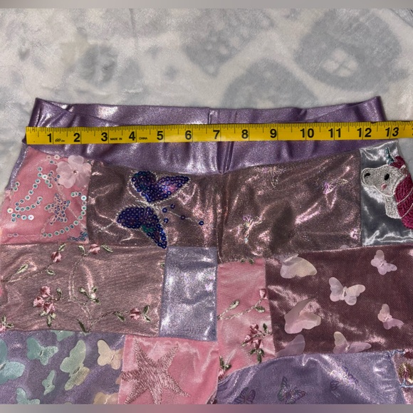 Patchwork Pink Flare Pants Pink Pony Club Festival Chappell Roan Rave - Picture 4 of 5